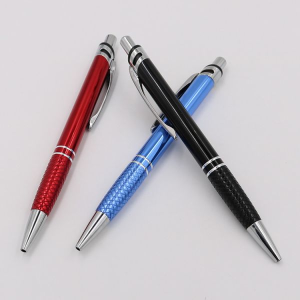 High Quality Customized Aluminum Barrel Ballpoint Pen Retractable Ball Pen With Logo