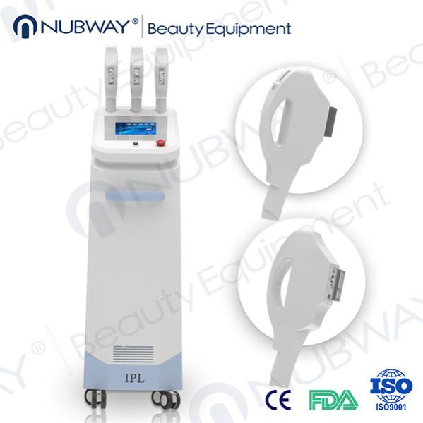 Newest Protable SHR 3 handles Hair Removal OPT IPL RF Facial Whitening