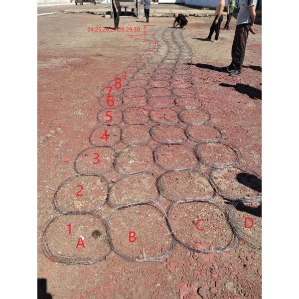 KN Производитель Танк Барьерная проволочная сетка Танк Шляжка обертывание Поле битвы Оборонные работы проволочная обмотка