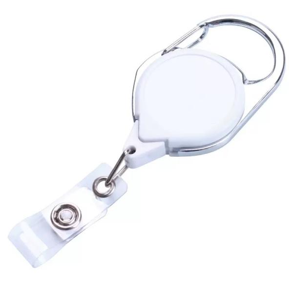 Custom Double-Sided Sublimation Lanyard Clips Heat Transfer Keychain Clip For ID Badges Keys Backpacks