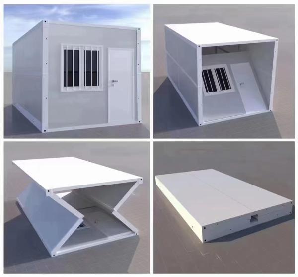 耐久性および折りたたみコンテナハウス 建築のための折りたたみ鋼板とEPSサンドイッチパネル