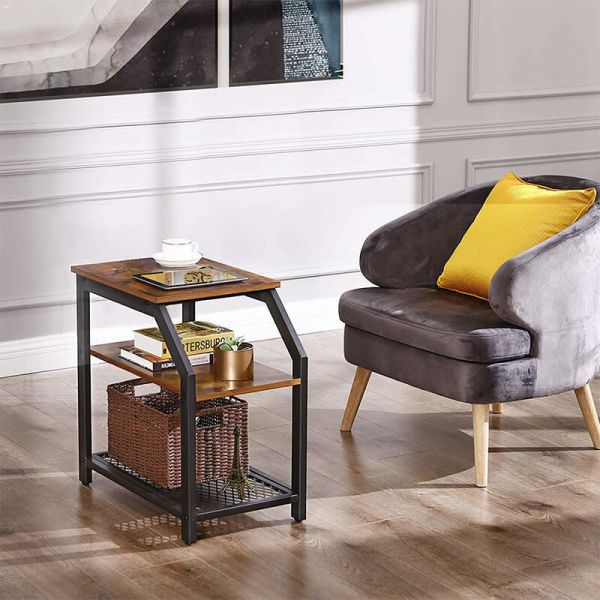 Multi-functional Side Table for Home, Industrial Design 3-layer Side Table, Side Table, ULNT58BX