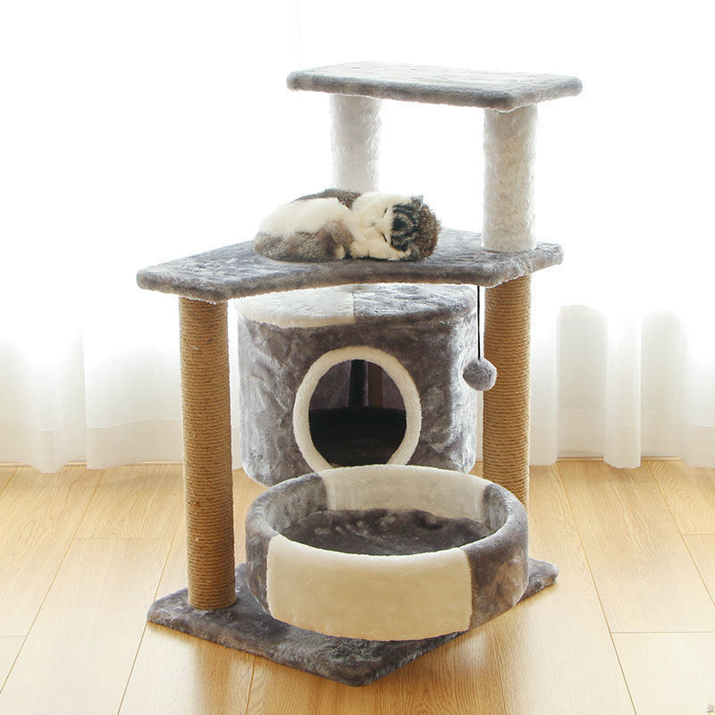 Custom Size Cat Scratching Post Sisal Material and Hanging Ball for Your Cat's Comfort