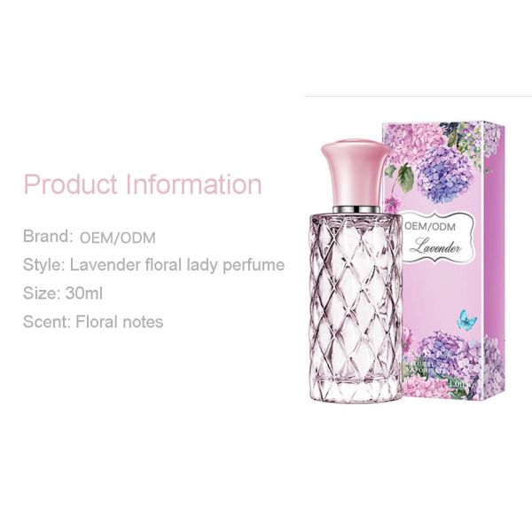 Female Lavender Fragrance Perfume , Fresh Elegant Long Lasting Lavender Perfume