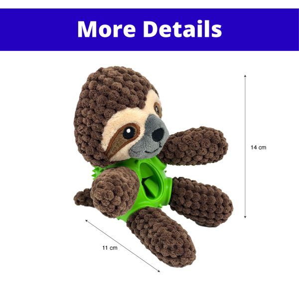 Dog Plush Toy Stuffed Soft Puppy Chew Toy With Treat Dispenser Squeaky Interactive Dog Toy