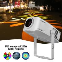 200W Custom Gobo Projector Ip65 High Brightness Advertising Led Outdoor Christmas Gobo Logo Projector Advertising Lights