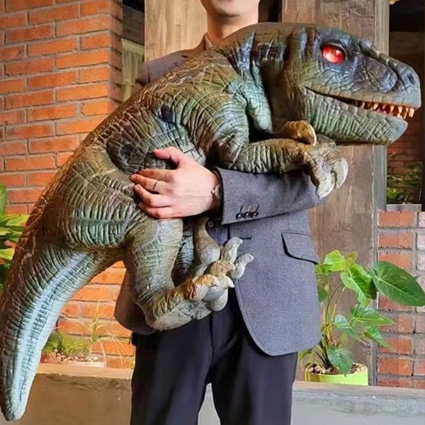 Kids Attractive Christmas Gift Realistic Full Body T Rex Puppet Simulation Model
