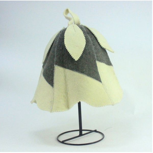 Wool felt sauna hats for women and men