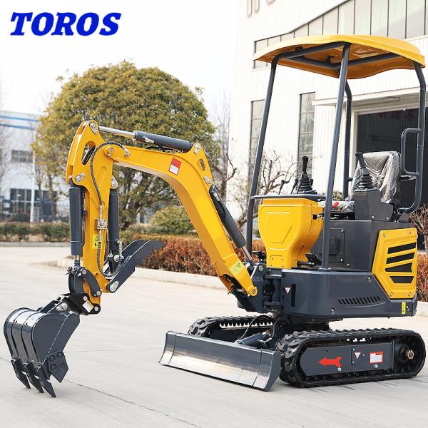 1.2t Mini Backyard Excavator Small Excavation Machine 370mm Ground Clearance