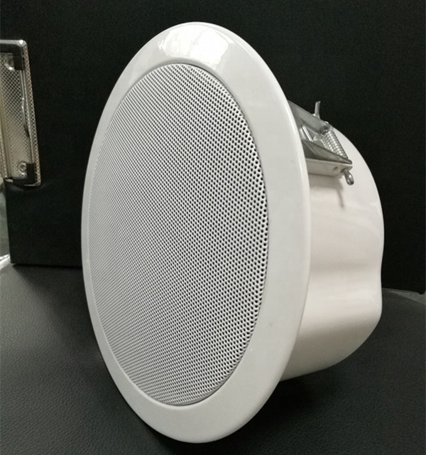 EN54 Fireproof Ceiling Speaker 6W Red White Dome PA Ceiling Speakers 6 Inch