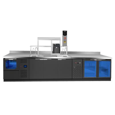Boba Tea Equipment Black Titanium Bar Combination Bubble Milk Tea Machine