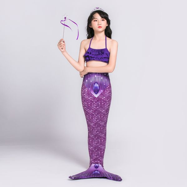 3D Scales Printed Ladies Mermaid Tail , Adult Mermaid Tail With Monofin