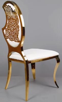Wedding Party Event Golden Stainless Steel frame Wedding Chair Dining chair