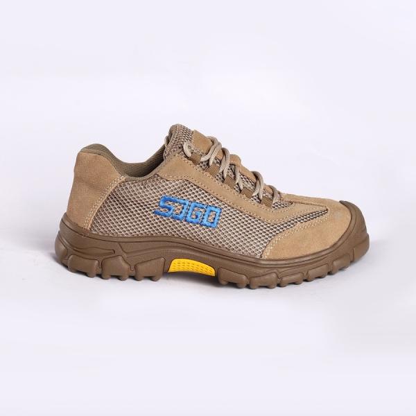 Unisex Microfiber Leather Comfortable EVA Insole Metal Eyelets Rubber Work Land Safety Shoes