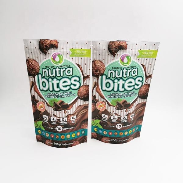 Biodegradable waterproof LDPE 3 sides seals slide custom printed k bags