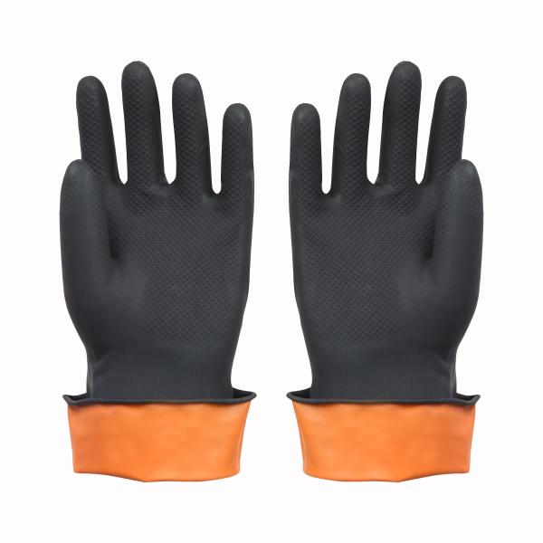 Excellent Flexibility Industrial Rubber Gloves Length 300mm  50-120g