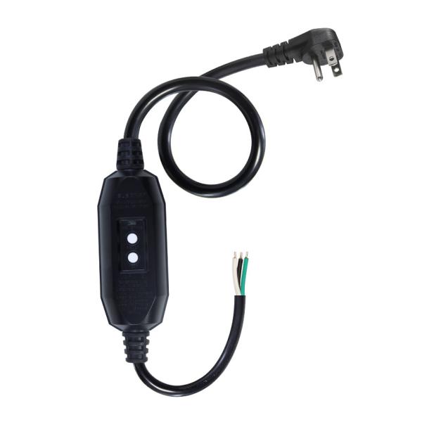 NEMA 5-15P to GFCI Surge Protector Power Cord 20A 125V