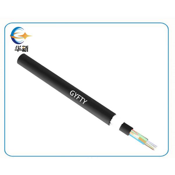 Non Metallic Loose Tube Outdoor Fiber Optical Cable Network For Aerial Long Delivery Length GYFTY