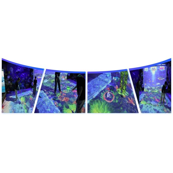 Immersive wraparound visuals AR Joyful Beach Interactive Projection Games