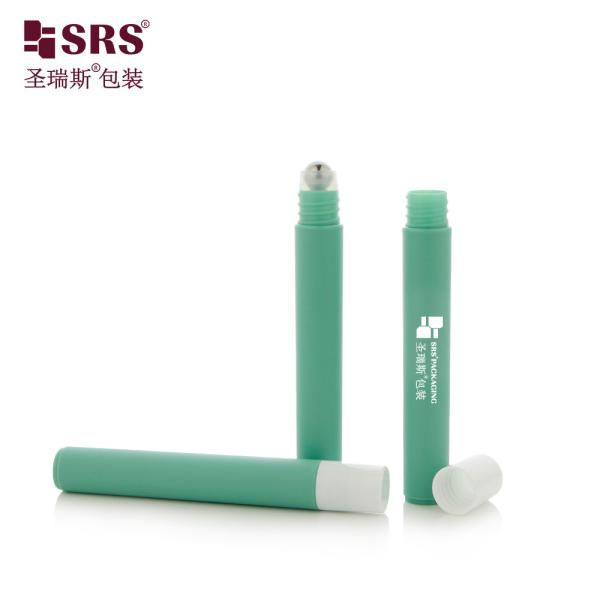 RPP-10ML ((C) PP haut et mince plastique PP mate finition bouteille en rouleau vide avec boule d'acier pour le sérum oculaire