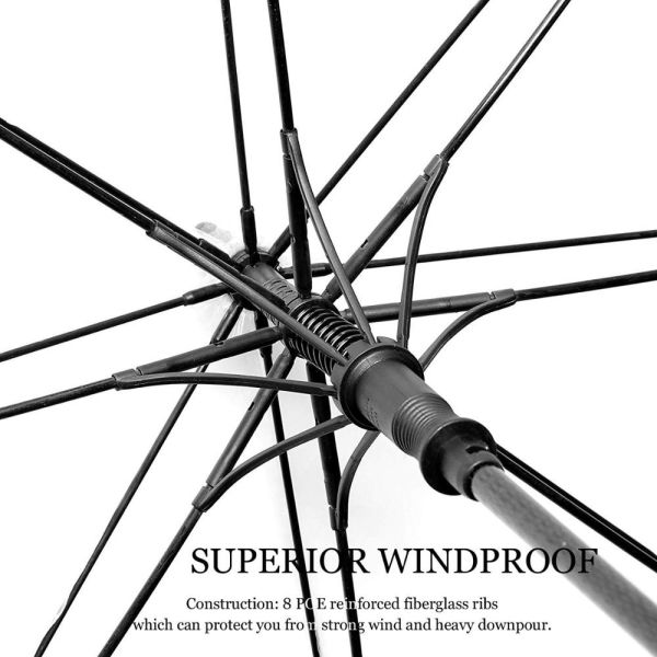 Зонтика купола ПВК открытая дуга прямого ясного форменного автоматическая нервюры 42 дюймов 8