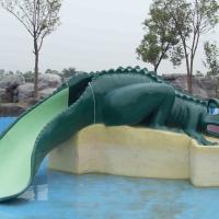 Corrediças pequenas da associação de água das crianças, corrediça do crocodilo da fibra de vidro do parque da água do divertimento