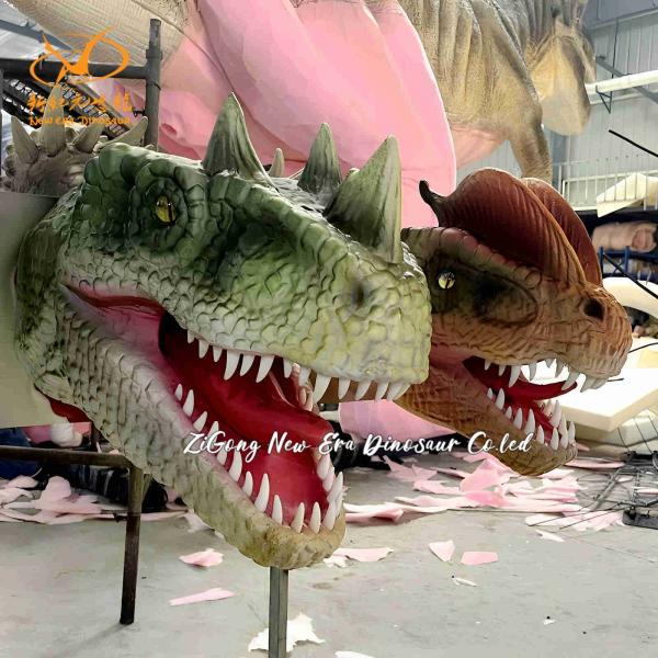 Tête de dinosaure décorative pour le restaurant à thème et le Jurassic Park