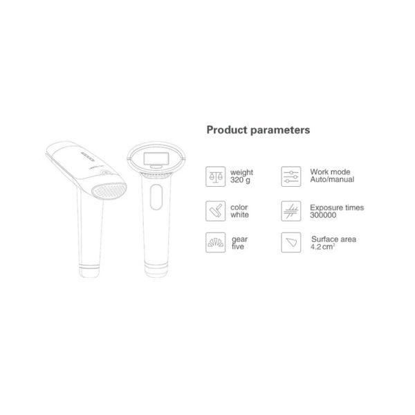 Lescolton T009s Ipl Laser Hair Removal Machine 2 In 1 Epilator 22.9*19.1*9.3cm
