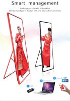 Peso ligero P2.5mm Pantalla de carteles LED / Pantalla de carteles digitales Publicidad en interiores 640*1920mm