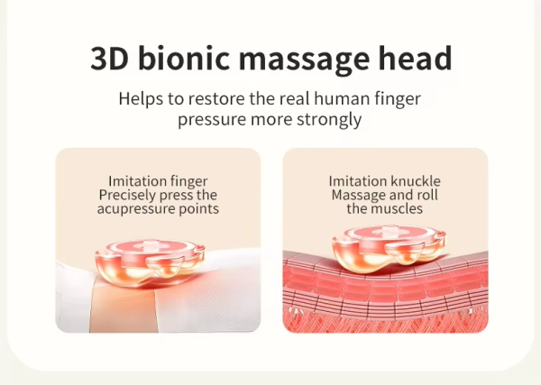 Portable Back Massager for Home Office Use Heating maintains a constant temperature of 40–45°C gentle and not scalding to the skin Effectively relieves back pain caused by prolonged sitting