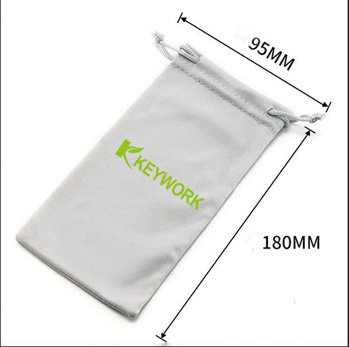 Мешок стекел сумки хранения Drawstring OEM ткани Microfiber Unisex