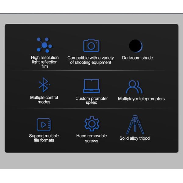 24-дюймовый телепромптер с 300-нитовым монитором яркости и пультом дистанционного управления