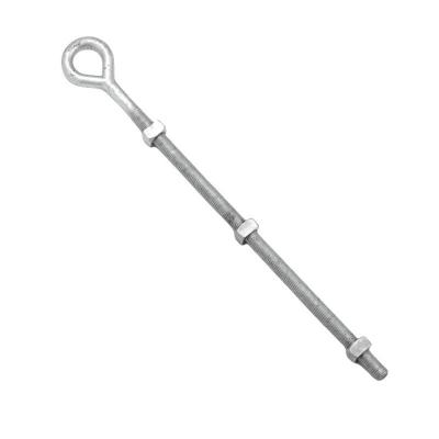 DIN Standard Strength STAINLESS STEEL M18 X 150mm Oval Eye Bolt Hex Type for Tower Guy Wire ASTM A574