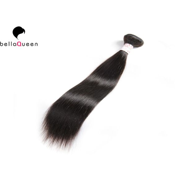 30 Inch Natural Straight Wave Malaysian Remy Hair Weft No Dyed End No Tangle