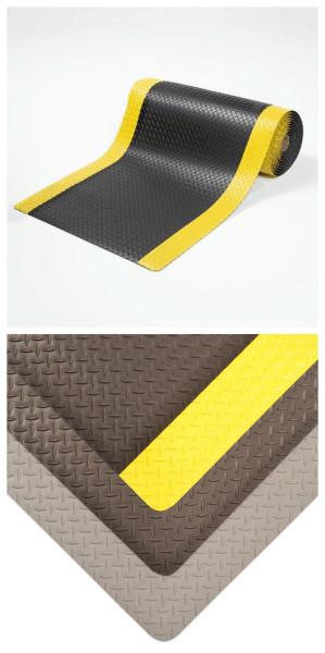 Black Yellow Car Floor 20m 10e9 Ohm  EVA ESD Mat
