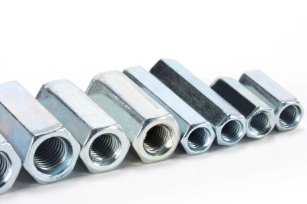 M8 M10 Aço de carbono Galvanizado Hexagon Nuts extensas Classe 8.8 Grau 8.8 Zinco revestido