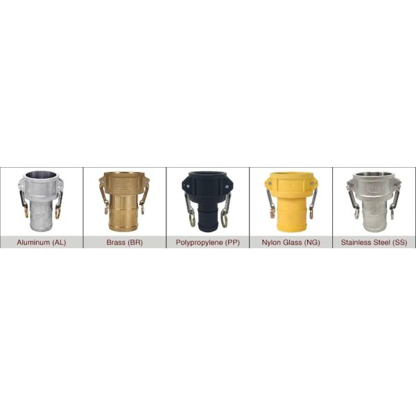Camlock Type Hose Pipe Fittings Stainless Steel Aluminum Brass Quick Release Coupling