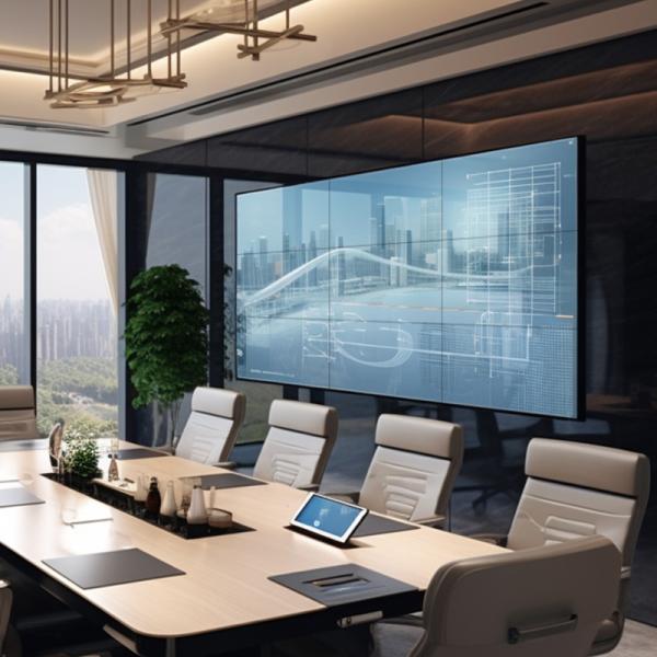 Professional 46 Inch Seamless LCD Splicing Wall Screen 1.7mm Bezel for Projects
