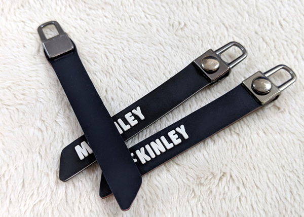 Никель - свободный логотип силикона молнии сумки вспомогательный резиновый пулер выбитый