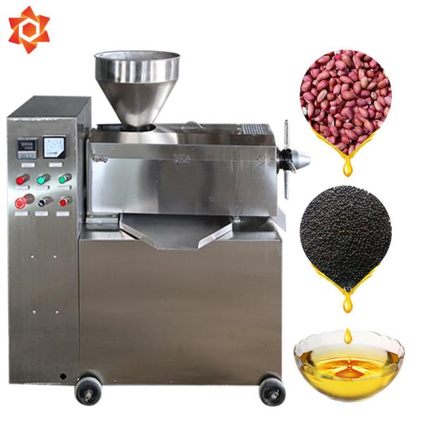 Automatic Sesame Cold Press Oil Machine 1.1kw Heating Power 380V / Customized Voltage