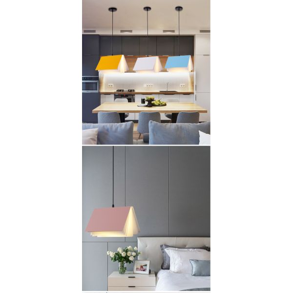 Простой современный детский сад кампус креативный подвесок световая книга искусство ресторан бар спальня рядом с кроватью люстра