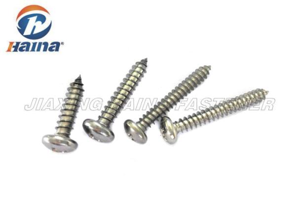 ASME B18.6.3 Pan Head Self Tapping Screws Cold Forged For Building