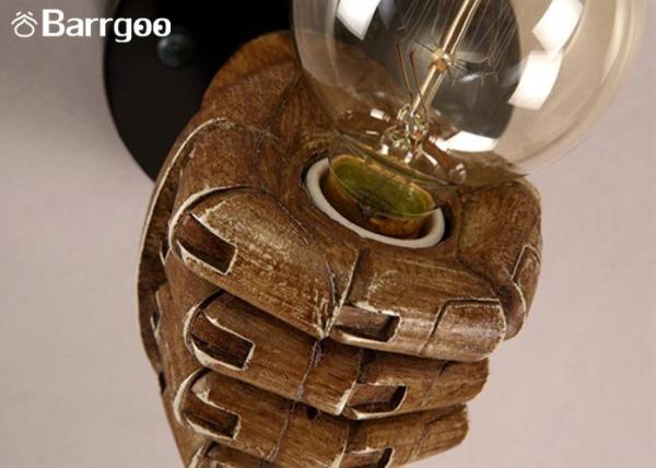 Fist Shape Bedroom Loft Indoor LED Wall Lights Sconce LED Edison Style Home Lighting