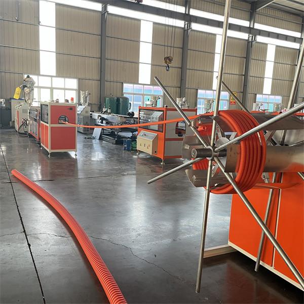 Fully Automatic Single Wall PE Spiral Pipe Extruder For 30 50 80 100 125 160mm 100m/Roll