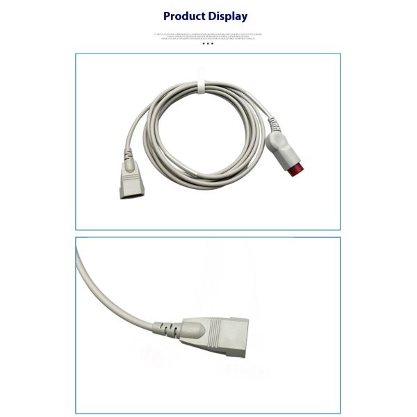 Compatible with M1567A M1568A 12Pin PVB 5pin Transducer Adapter IBP Cable 3.5m  Pressure Transducers