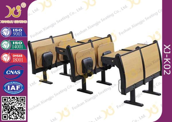 Cold Roll Steel Book Holder College Classroom Furniture With Writing Desk