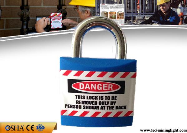 20.4mm Steel Shackle Length Jacket Safety Lockout Padlock with Chrome Plating