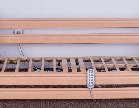 Long Life Movable Electric Hospital Bed For Elderly In Wooden Material