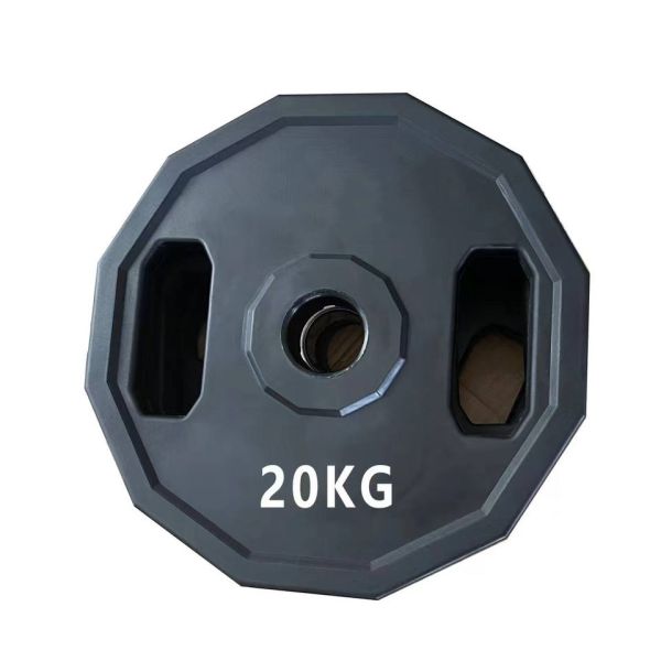Rubber Dodecagon 12 Side Barbell Dumbbell Plates Home Gym Lifting Training
