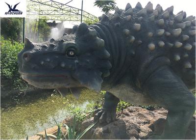 Artificial Animatronic Dinosaur Lawn Decorations For Amusement Theme Park